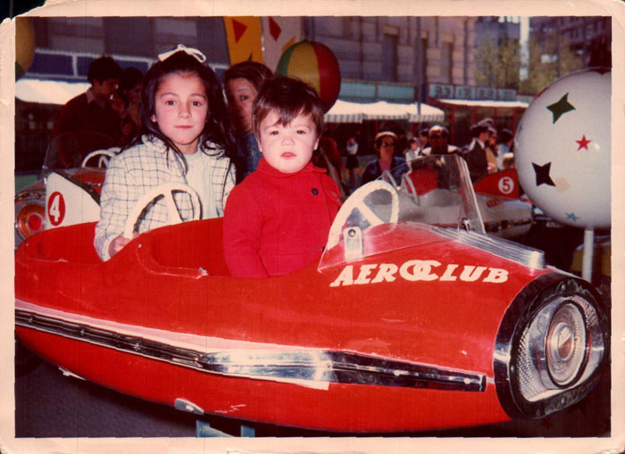 Feria del Ram, Ana Cristina y su hermano – 1970