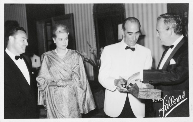 Los Principes de Mónaco con José L. Ferrer Ramonell 1961